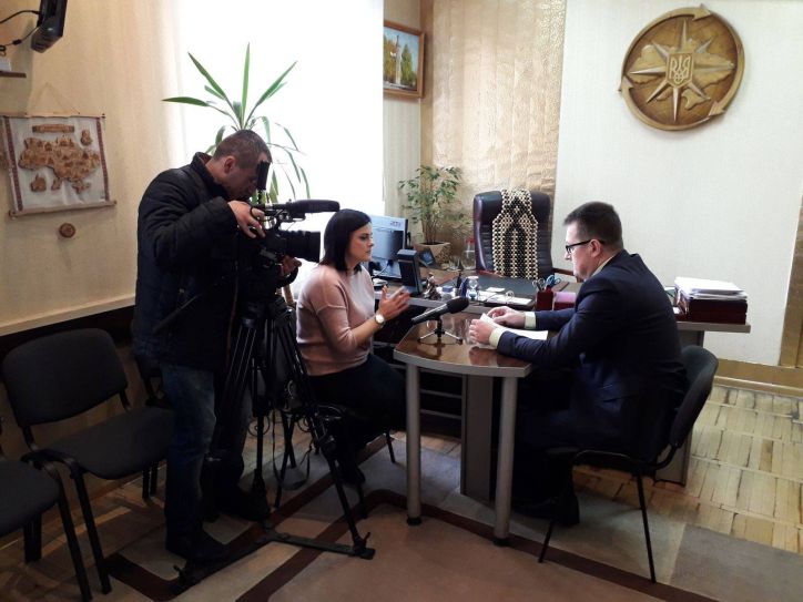 Начальник УДМС Вінниччини надав  інтерв’ю  телеканалу «ВІТА»
