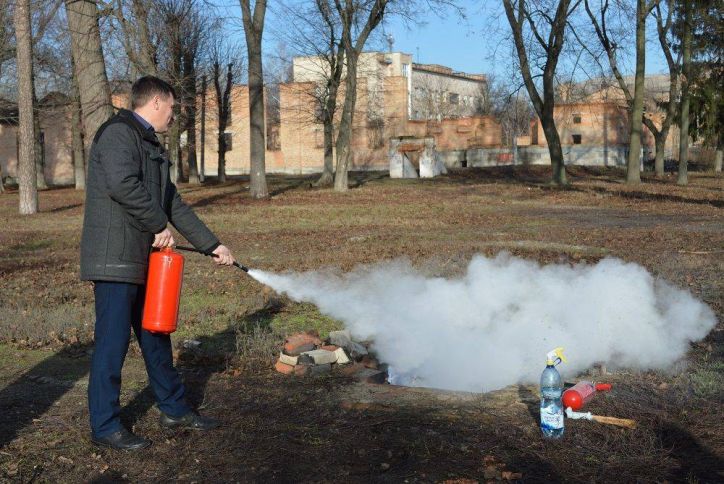 Міграційники  Кіровоградщини практикувались у гасінні пожежі