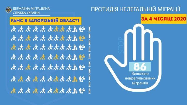 Більше двохсот порушників міграційного законодавства виявлено в Запорізькій області з початку року