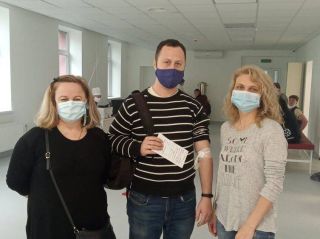 Міграційники стали донорами компонентів  крові напередодні Міжнародного дня захисту дітей