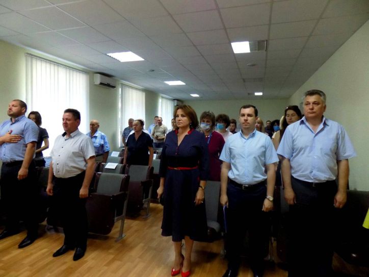 Начальник Якимівського районного сектору Міграційної служби взяла участь в урочистостях до Дня Конституції