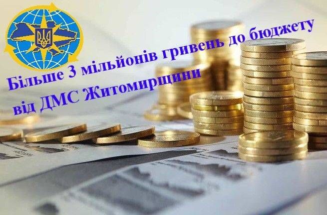 Більше 3 мільйонів гривень до бюджету від УДМС України в Житомирській області
