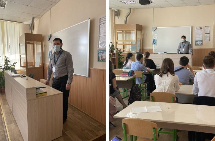 Виховну годину для школярів провели Дніпровські міграційними