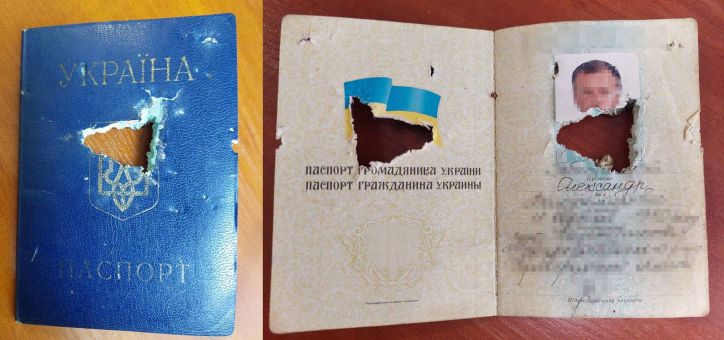 На Київщині оформили ID-картку волонтеру, попередній паспорт якого пошкодило під час артобстрілу