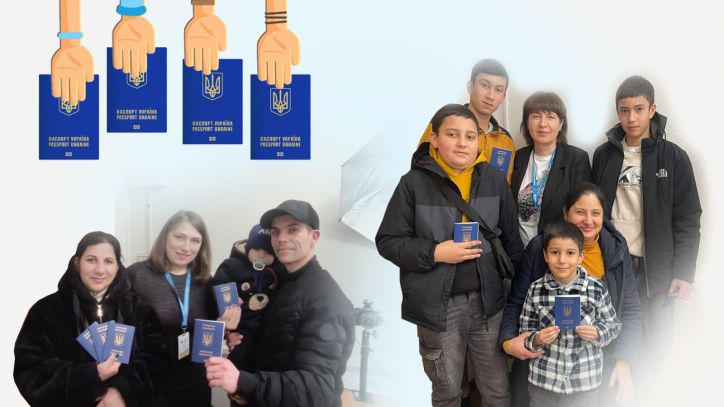 Дві багатодітні родини з Кременчука одночасно отримали закордонні паспорти