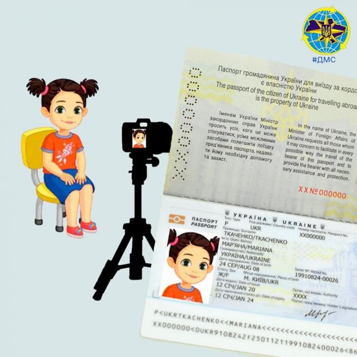 Полтавщина: надаємо рекомендації з питань фотографування дітей на закордонний паспорт