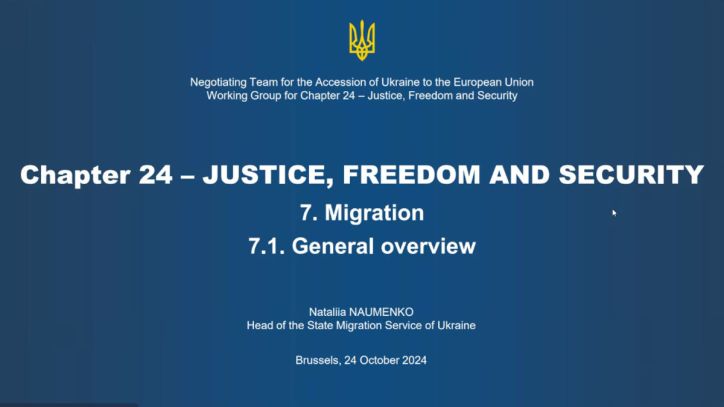 Зустріч «Україна-ЄС»: Голова ДМС презентувала звіт щодо приведення національного законодавства з питань міграції до норм Євросоюзу