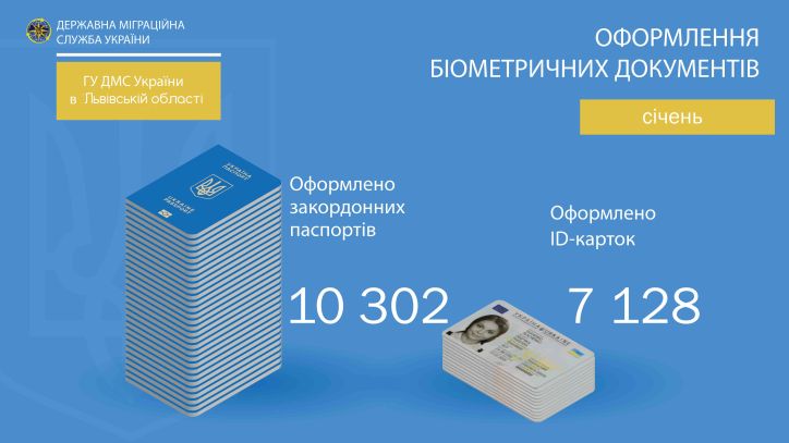 Статистика оформлення документів у січні 2025 року