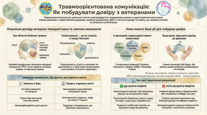 В Чернівцях навчалися травмо-орієнтованій та безбар’єрній комунікації з людьми, що пережили полон