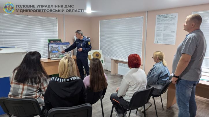 У Нікополі з міграційниками провели навчання з мінної безпеки